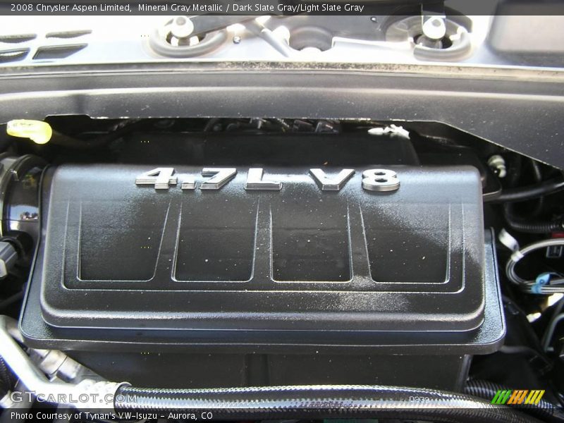 Mineral Gray Metallic / Dark Slate Gray/Light Slate Gray 2008 Chrysler Aspen Limited