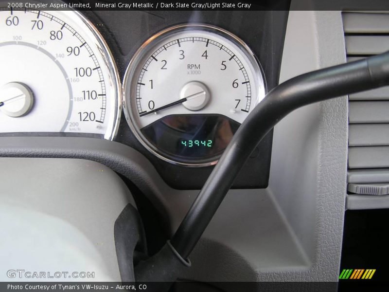 Mineral Gray Metallic / Dark Slate Gray/Light Slate Gray 2008 Chrysler Aspen Limited