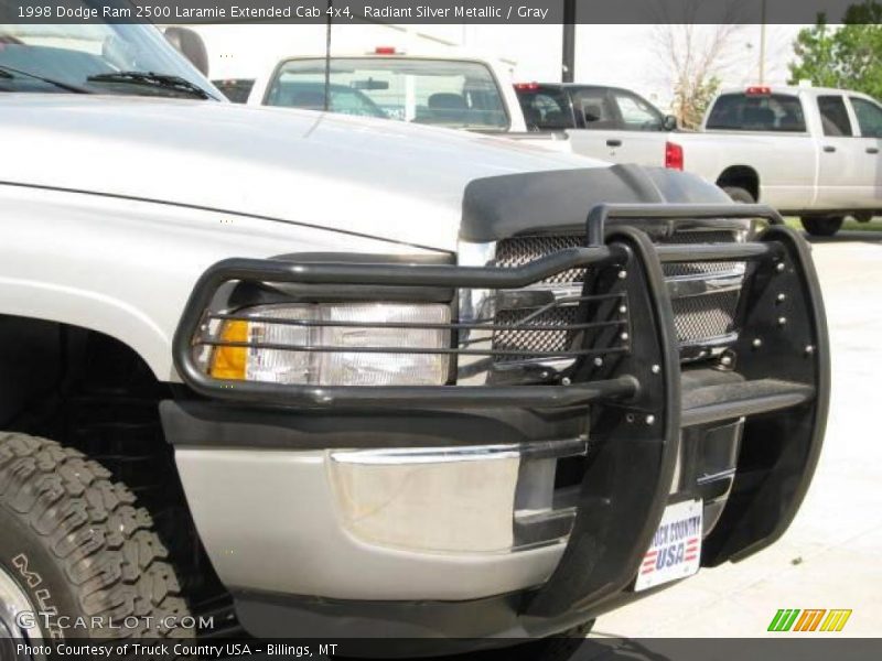 Radiant Silver Metallic / Gray 1998 Dodge Ram 2500 Laramie Extended Cab 4x4