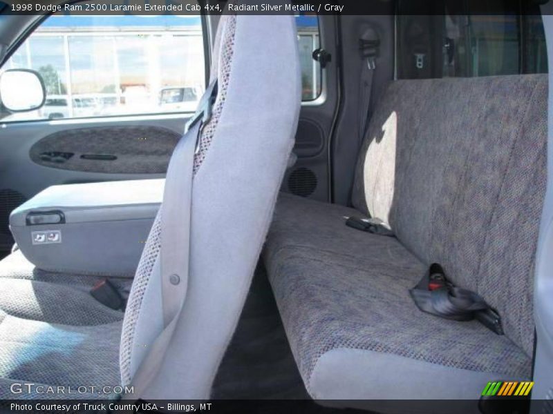 Radiant Silver Metallic / Gray 1998 Dodge Ram 2500 Laramie Extended Cab 4x4