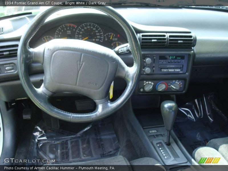 Bright White / Dark Gray 1994 Pontiac Grand Am GT Coupe