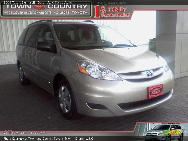 Desert Sand Mica / Stone 2008 Toyota Sienna LE