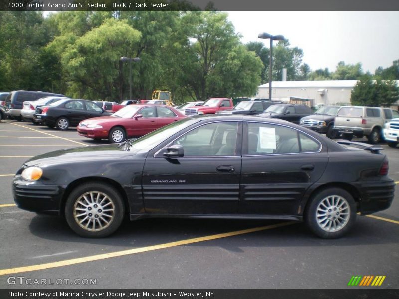 Black / Dark Pewter 2000 Pontiac Grand Am SE Sedan
