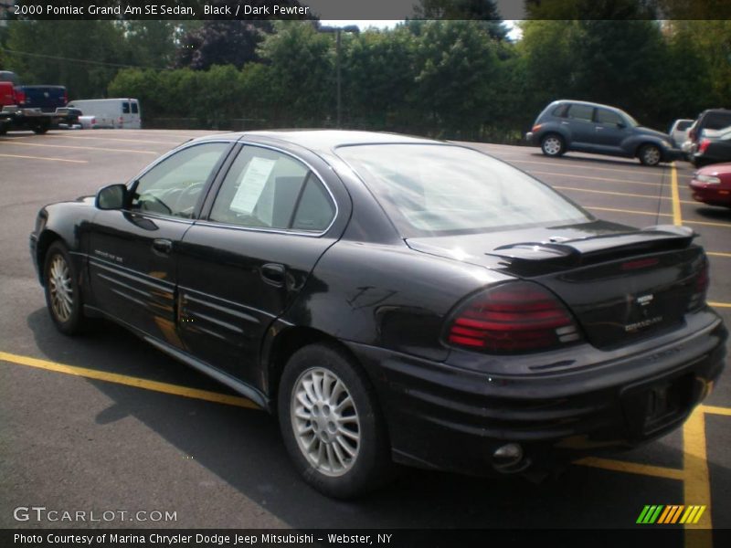 Black / Dark Pewter 2000 Pontiac Grand Am SE Sedan