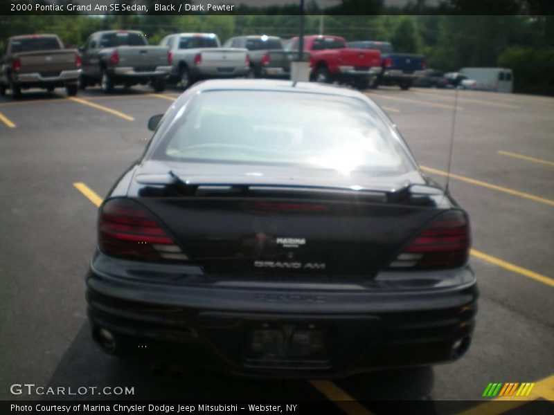 Black / Dark Pewter 2000 Pontiac Grand Am SE Sedan
