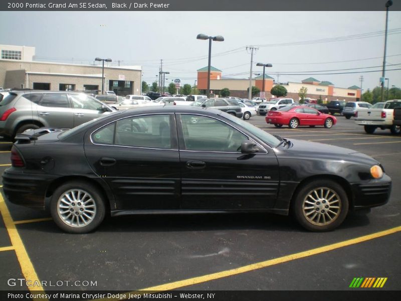 Black / Dark Pewter 2000 Pontiac Grand Am SE Sedan