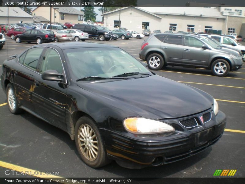 Black / Dark Pewter 2000 Pontiac Grand Am SE Sedan