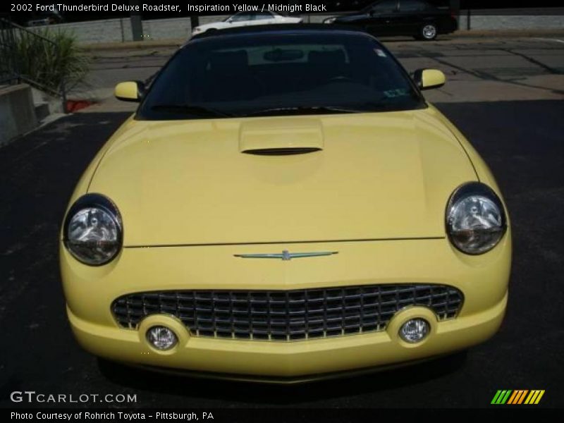 Inspiration Yellow / Midnight Black 2002 Ford Thunderbird Deluxe Roadster
