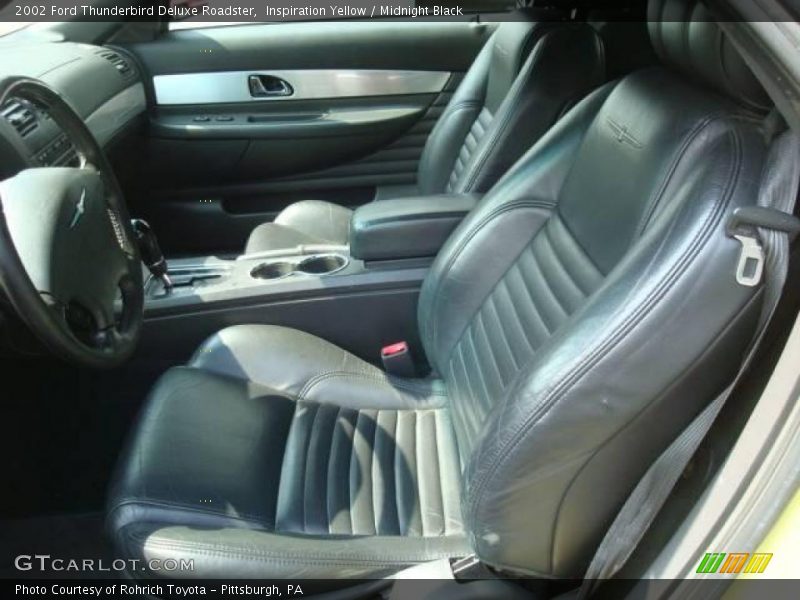Inspiration Yellow / Midnight Black 2002 Ford Thunderbird Deluxe Roadster
