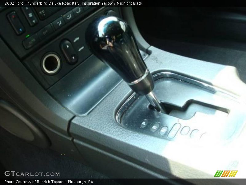 Inspiration Yellow / Midnight Black 2002 Ford Thunderbird Deluxe Roadster
