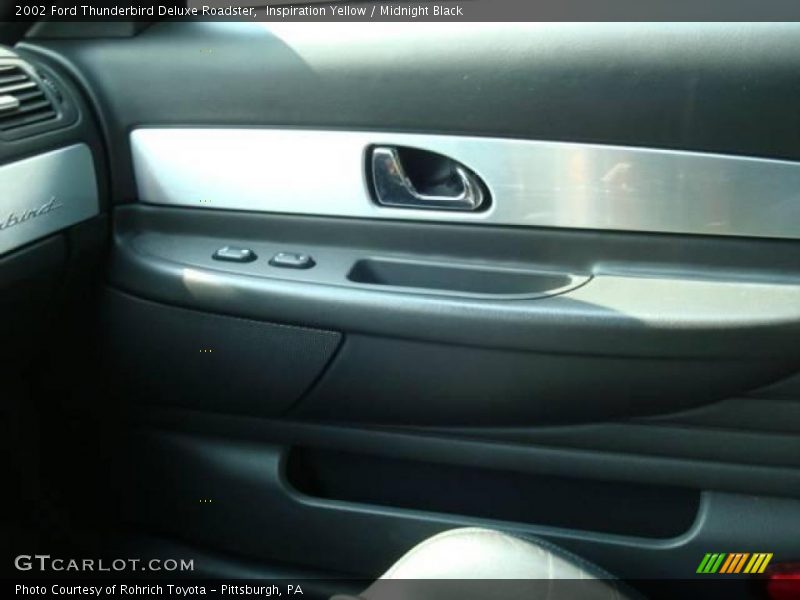 Inspiration Yellow / Midnight Black 2002 Ford Thunderbird Deluxe Roadster