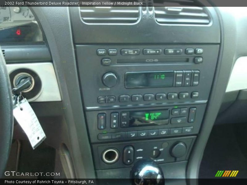 Inspiration Yellow / Midnight Black 2002 Ford Thunderbird Deluxe Roadster