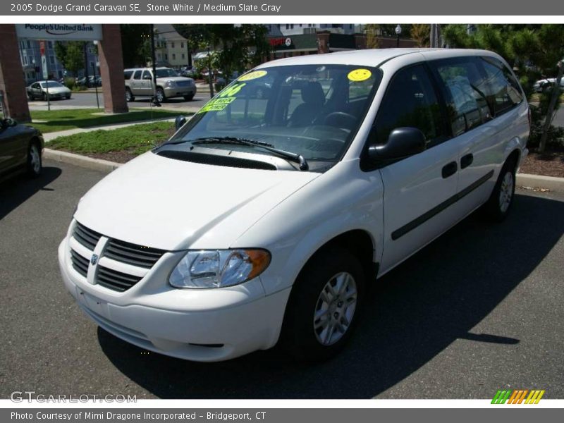 Stone White / Medium Slate Gray 2005 Dodge Grand Caravan SE
