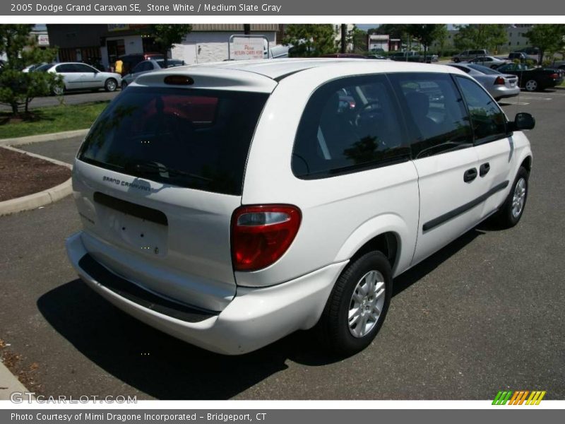 Stone White / Medium Slate Gray 2005 Dodge Grand Caravan SE