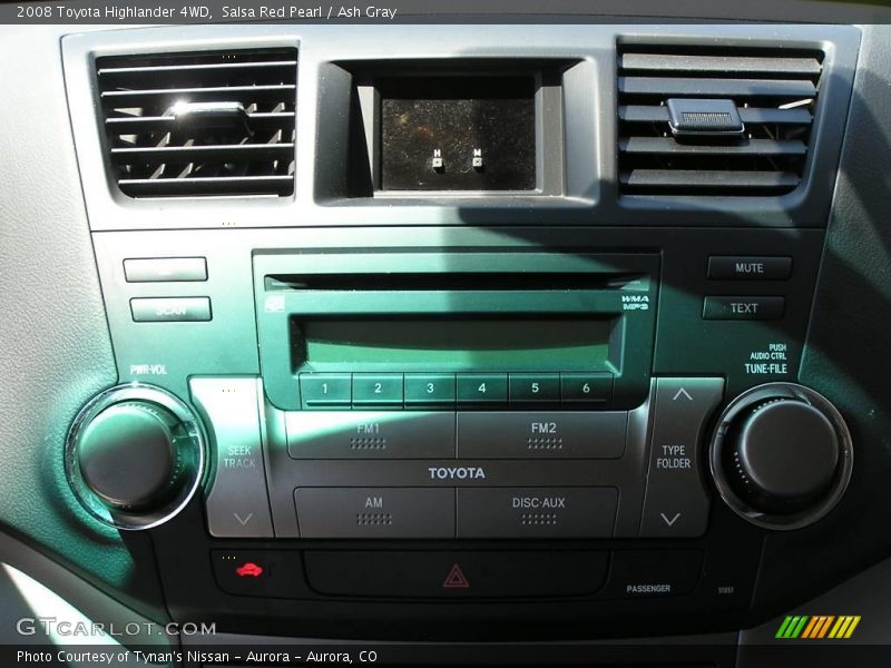 Salsa Red Pearl / Ash Gray 2008 Toyota Highlander 4WD