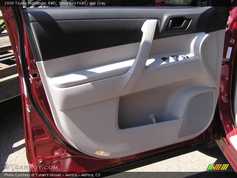 Salsa Red Pearl / Ash Gray 2008 Toyota Highlander 4WD