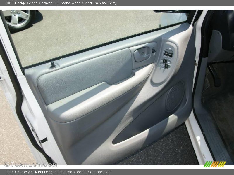 Stone White / Medium Slate Gray 2005 Dodge Grand Caravan SE