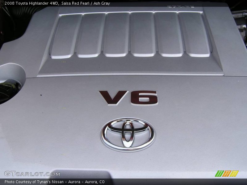 Salsa Red Pearl / Ash Gray 2008 Toyota Highlander 4WD