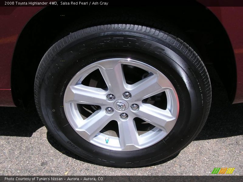 Salsa Red Pearl / Ash Gray 2008 Toyota Highlander 4WD