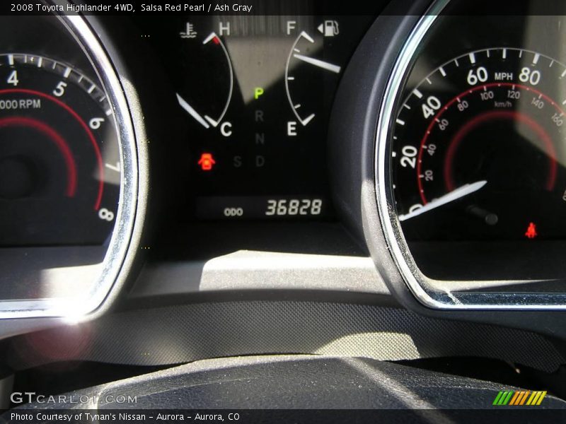 Salsa Red Pearl / Ash Gray 2008 Toyota Highlander 4WD