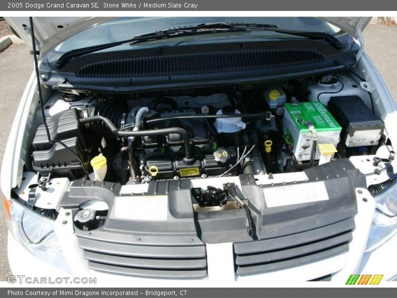 Stone White / Medium Slate Gray 2005 Dodge Grand Caravan SE