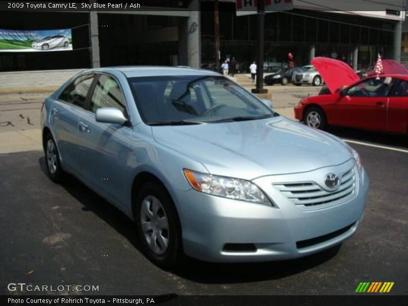 Sky Blue Pearl / Ash 2009 Toyota Camry LE