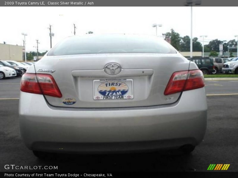 Classic Silver Metallic / Ash 2009 Toyota Camry LE