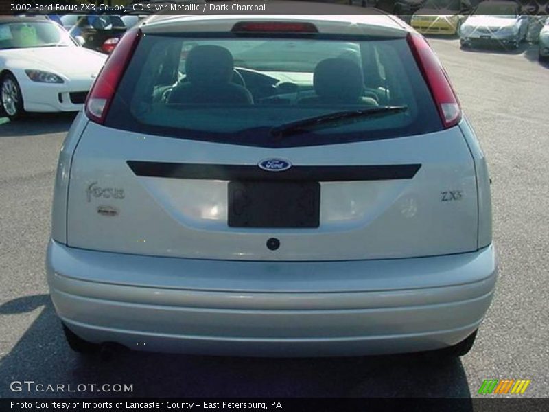 CD Silver Metallic / Dark Charcoal 2002 Ford Focus ZX3 Coupe