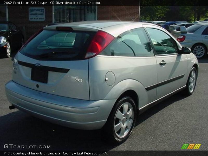 CD Silver Metallic / Dark Charcoal 2002 Ford Focus ZX3 Coupe