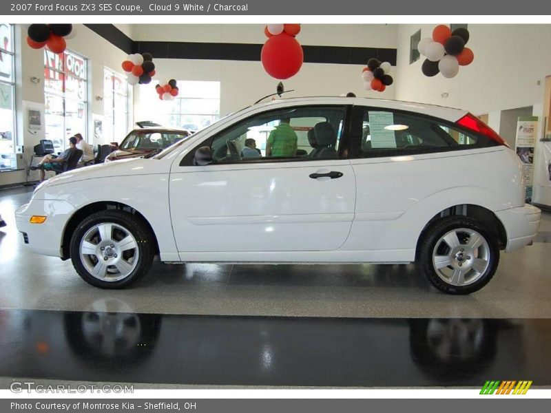 Cloud 9 White / Charcoal 2007 Ford Focus ZX3 SES Coupe