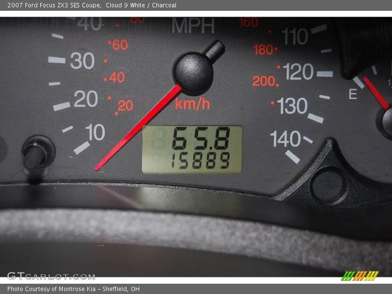 Cloud 9 White / Charcoal 2007 Ford Focus ZX3 SES Coupe