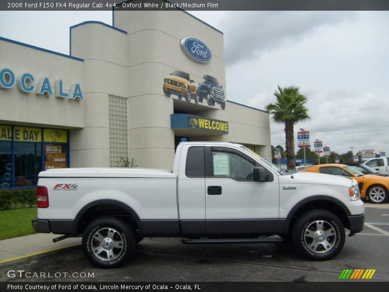 Oxford White / Black/Medium Flint 2006 Ford F150 FX4 Regular Cab 4x4