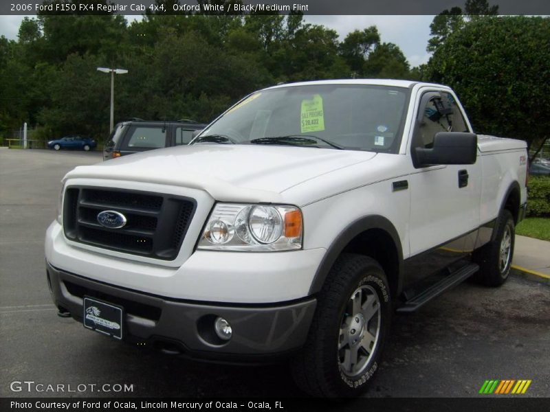 Oxford White / Black/Medium Flint 2006 Ford F150 FX4 Regular Cab 4x4