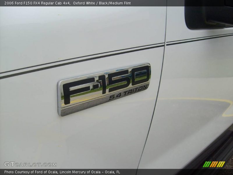 Oxford White / Black/Medium Flint 2006 Ford F150 FX4 Regular Cab 4x4