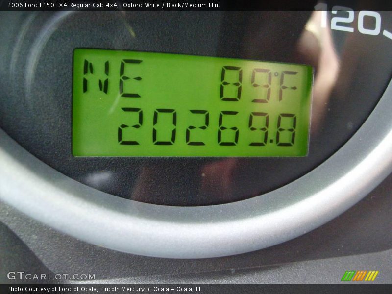 Oxford White / Black/Medium Flint 2006 Ford F150 FX4 Regular Cab 4x4