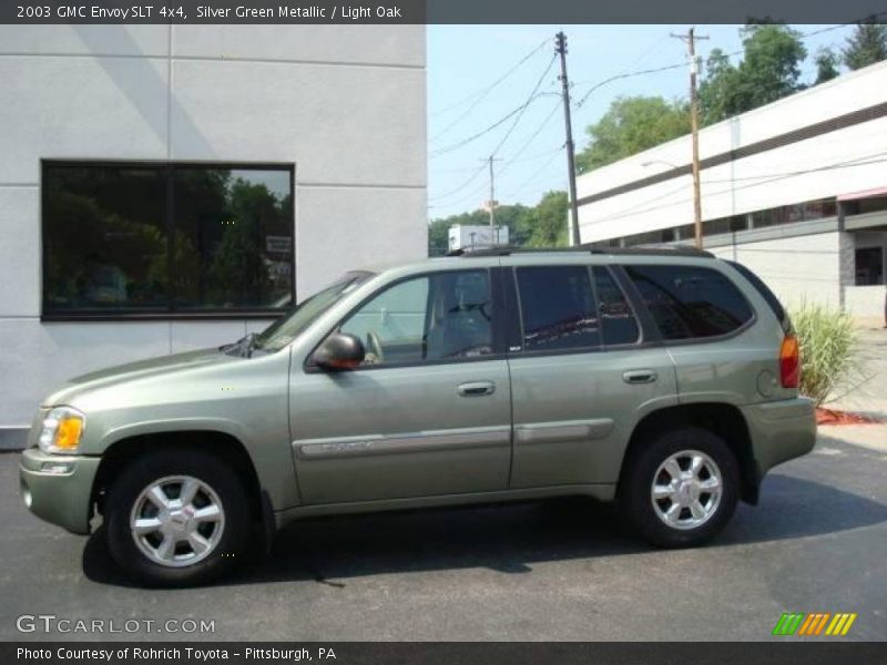 Silver Green Metallic / Light Oak 2003 GMC Envoy SLT 4x4