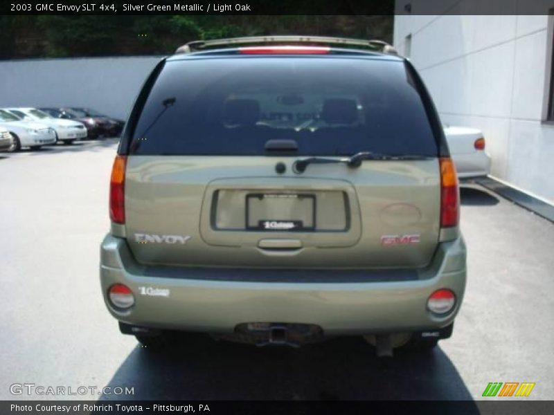 Silver Green Metallic / Light Oak 2003 GMC Envoy SLT 4x4