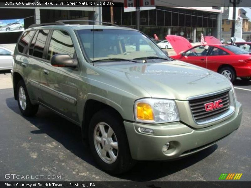Silver Green Metallic / Light Oak 2003 GMC Envoy SLT 4x4