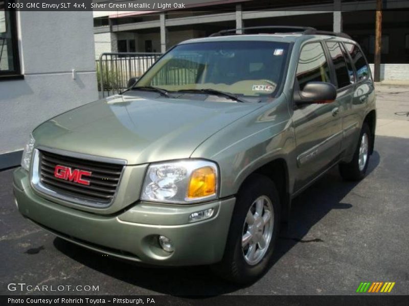 Silver Green Metallic / Light Oak 2003 GMC Envoy SLT 4x4