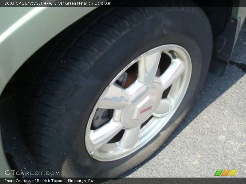 Silver Green Metallic / Light Oak 2003 GMC Envoy SLT 4x4
