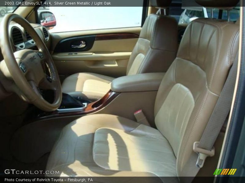 Silver Green Metallic / Light Oak 2003 GMC Envoy SLT 4x4