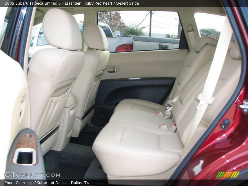 Ruby Red Pearl / Desert Beige 2009 Subaru Tribeca Limited 5 Passenger