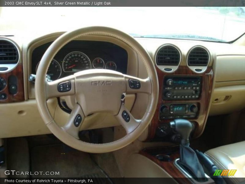 Silver Green Metallic / Light Oak 2003 GMC Envoy SLT 4x4