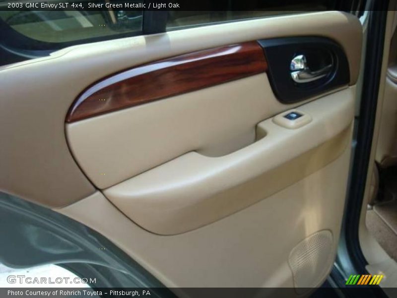 Silver Green Metallic / Light Oak 2003 GMC Envoy SLT 4x4