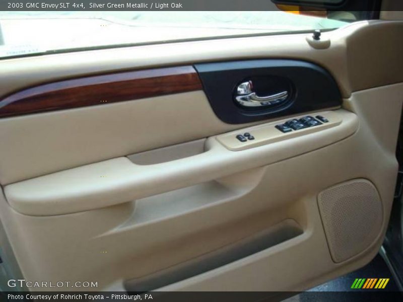 Silver Green Metallic / Light Oak 2003 GMC Envoy SLT 4x4