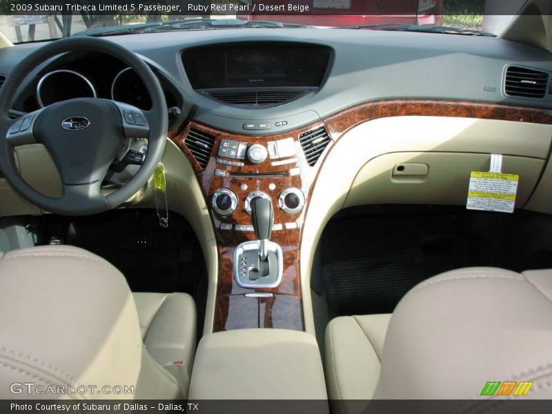 Ruby Red Pearl / Desert Beige 2009 Subaru Tribeca Limited 5 Passenger
