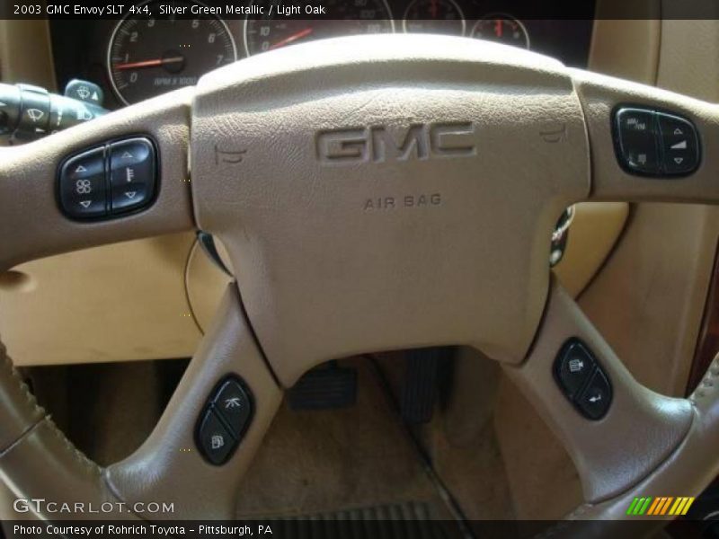 Silver Green Metallic / Light Oak 2003 GMC Envoy SLT 4x4