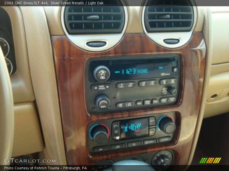 Silver Green Metallic / Light Oak 2003 GMC Envoy SLT 4x4