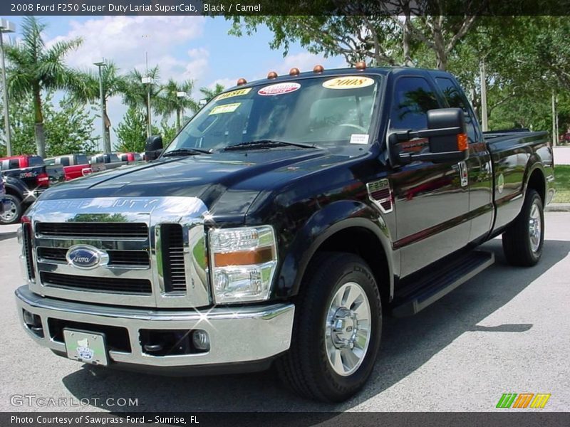 Black / Camel 2008 Ford F250 Super Duty Lariat SuperCab
