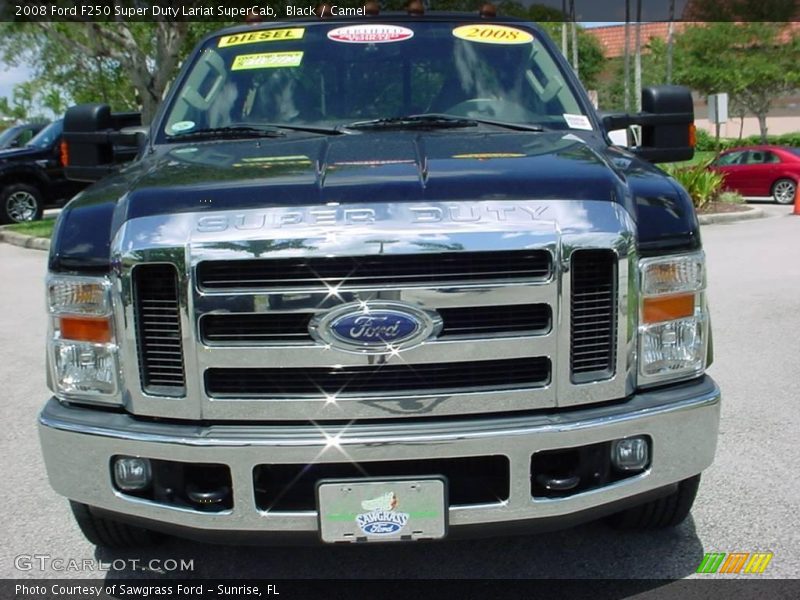 Black / Camel 2008 Ford F250 Super Duty Lariat SuperCab